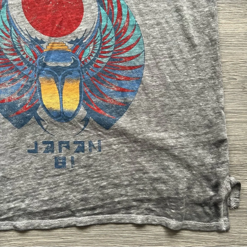 Lucky Brand Gray Graphic Journey Band Tee with Shoulder Cutouts - Picture 2 of 5